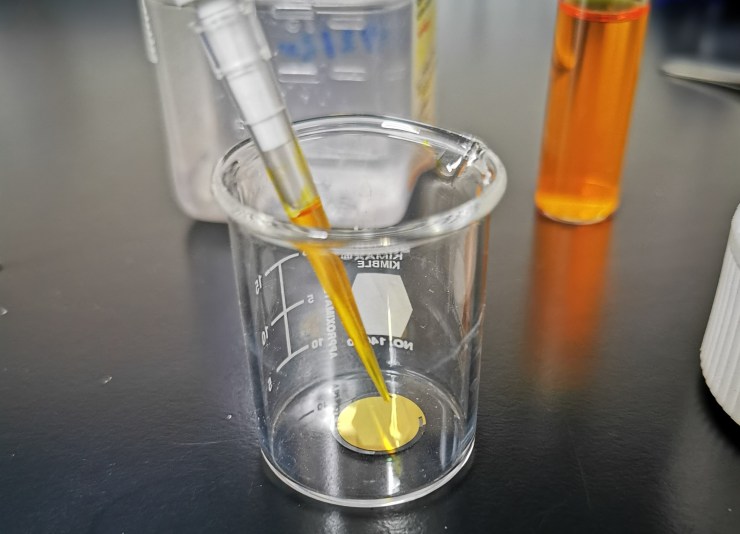 Protocolo de inmovilización y funcionalización covalente de la proteína&nbsp;S.